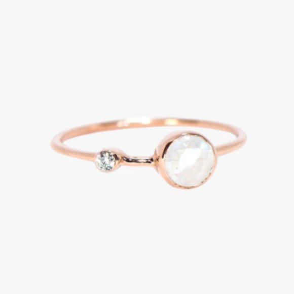 Pura Vida Jewelry - Pura Vida Moonstone Double Stone Ring